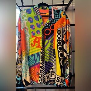 😍Versace Multicolor Heritage Fit Shirt Euro SZ 42/US SZ 6/Medium